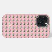 Elegante Blume Anpassen Girly iPhone Hülle (Rückseite (Horizontal))