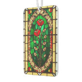 Elegante Blume aus gepolstertem Glas Autolufterfrischer (Links)