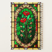 Elegante Blume aus gepolstertem Glas Planer (Rückseite)