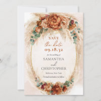 Elegante Blume aus Kupfer und Bordeaux