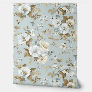 Elegante Blume aus Weiß und Elfenbeinküste Tapete