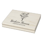 Elegante Blume, benutzerdefiniert handgemacht groß Gummistempel (Stempel)