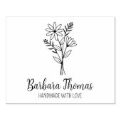 Elegante Blume, benutzerdefiniert handgemacht groß Gummistempel (Prägung)