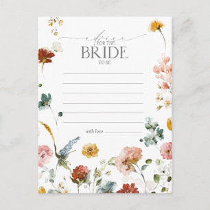 Elegante Blume beraten die Braut Postkarte