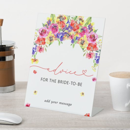 Elegante Blume Beratung Sockelschild (In SItu)