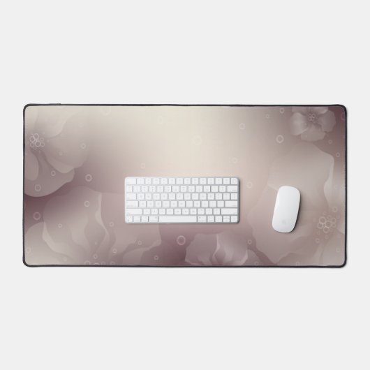 Elegante Blume Bloom Desk Mat Schreibtischunterlage (Tastatur & Maus)
