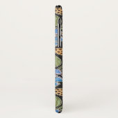 Elegante Blume Blue Periwinkle Floral Classic Case-Mate iPhone Hülle (Hinten/Links)