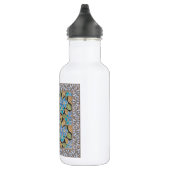 Elegante Blume Blue Periwinkle Floral Classic Edelstahlflasche (Rechts)