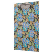 Elegante Blume Blue Periwinkle Floral Classic Klemmbrett (Links)