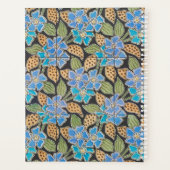 Elegante Blume Blue Periwinkle Floral Classic Planer (Rückseite)