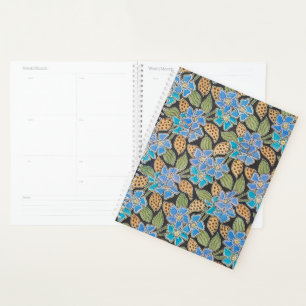 Elegante Blume Blue Periwinkle Floral Classic Planer