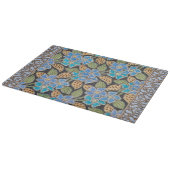 Elegante Blume Blue Periwinkle Floral Classic Schneidebrett (Ecke)