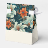 Elegante Blume Blumenmuster Geburtstag Geschenkschachtel (Rückseite)