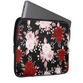 Elegante Blume Blumenmuster nahtlos Muster Laptopschutzhülle (Vorne Rechts)