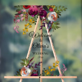 Elegante Blume Bouquet Acrylschild (Neutral)