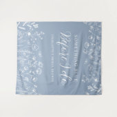 Elegante Blume Brautparty Hintergrund Wandteppich (Vorderseite (Horizontal))