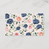 Elegante Blume Bücher für Kinder Begleitkarte (Rückseite)