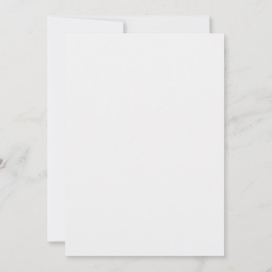 Elegante Blume Chic Save The Date (Rückseite)