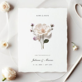Elegante Blume Chic Save The Date