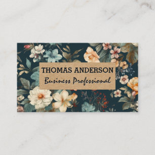 Elegante Blume   Classic Visitenkarte