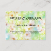 Elegante Blume Design Business Card 3.5x2.5 Visitenkarte