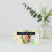 Elegante Blume Design Business Card 3.5x2 Visitenkarte (Stehend Vorderseite)