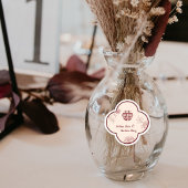 Elegante Blume Double Xi Chinesische Hochzeit Aufkleber