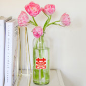 Elegante Blume Double Xi Chinesische Hochzeit Aufkleber