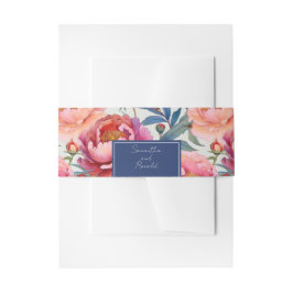 Elegante Blume Einladungsbanderole