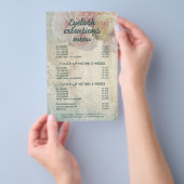 Elegante Blume Eyelash Menü Vintag Pink Peony (Handgriff)