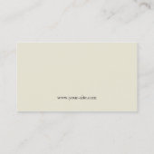 Elegante Blume Floral Retro Stilvolle Eleganz Visitenkarte (Rückseite)