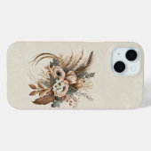 Elegante Blume Folien und Feathers Case-Mate iPhone Hülle (Rückseite (Horizontal))