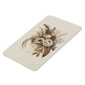Elegante Blume Folien und Feathers Magnet (Linke Seite)