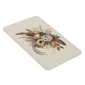 Elegante Blume Folien und Feathers Magnet (Rechte Seite)