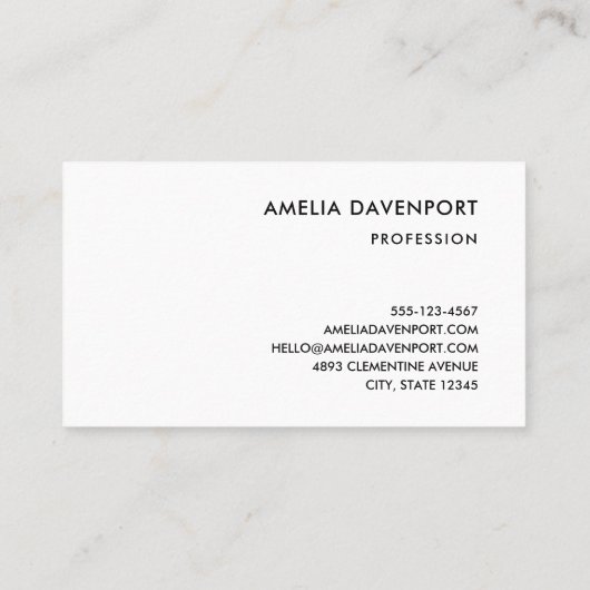 Elegante Blume Folien und Feathers Visitenkarte (Rückseite)