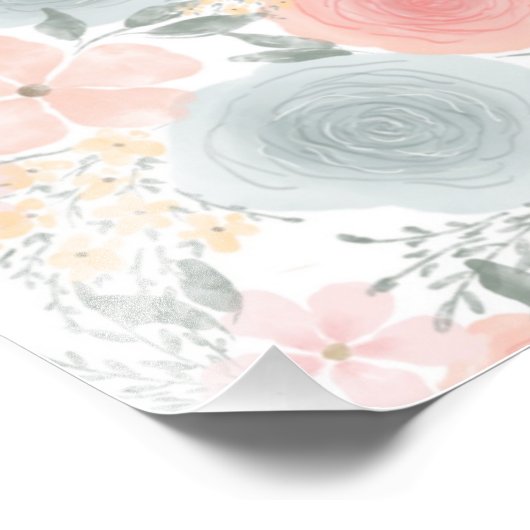 ELEGANTE BLUME FOTODRUCK (Ecke)