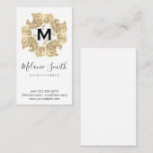 Elegante Blume | FÜHRUNGSKRAFT Visitenkarte (Vorne/Hinten)