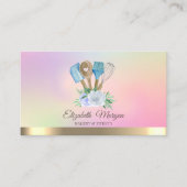 Elegante Blume für Berufliche Bäckereihandwerkzeug Visitenkarte (Vorderseite)