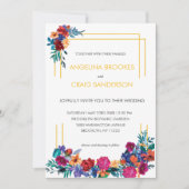 Elegante Blume Garten Einladung (Vorderseite)