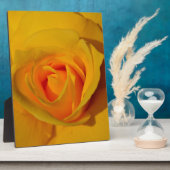 Elegante Blume Gelb Rose Fotoplatte (Seite)