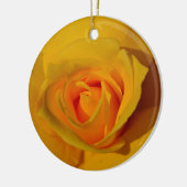 Elegante Blume Gelb Rose Keramik Ornament (Links)
