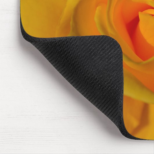 Elegante Blume Gelb Rose Mousepad (Ecke)