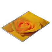 Elegante Blume Gelb Rose Notizblock (Linke Seite)