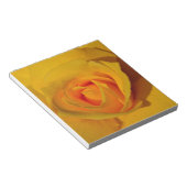 Elegante Blume Gelb Rose Notizblock (angewinkelt)
