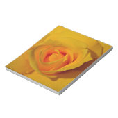 Elegante Blume Gelb Rose Notizblock (Rotiert)