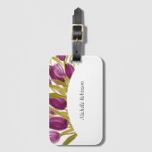 Elegante Blume Gepäckanhänger (Vorderseite Vertikal)