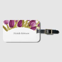 Elegante Blume Gepäckanhänger