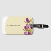 Elegante Blume Gepäckanhänger (Vorderseite (Horizontal))