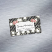 Elegante Blume / gepflasterter Khalk / Nachtlicht Magnetische Visitenkarte (Beispiel)