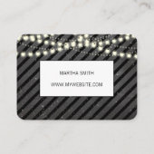 Elegante Blume / gepflasterter Khalk / Nachtlicht Visitenkarte (Rückseite)